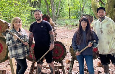Kids Axe Throwing at Adventure Now Manchester
