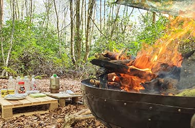 Woodland Campfire Lunch at Adventure Now Manchester