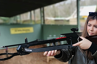Crossbow shooting for Hen Parties at Adventure Now Manchester