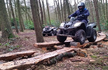Outdoor Quad Bike obstacle course in Manchester with Adventure Now